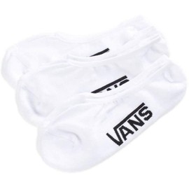 Vans Unisex Classic Super No Show Socks - 3 Pack, White, Size 6.5-9