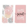 Artoid Mode Pink Home Sweet Home Boho Kitchen Towels Dish