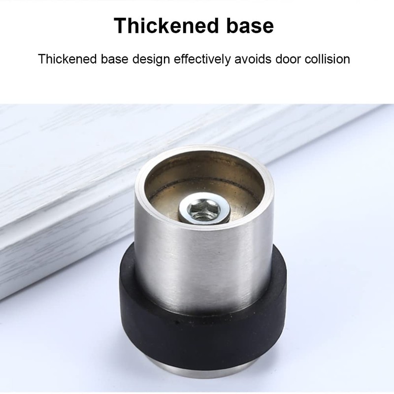 SEIWEI Door Stop, 45mm Heavy Duty Round Stainless Steel for