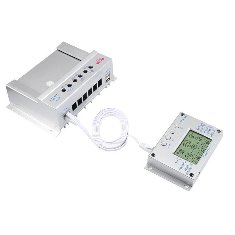 OOYCYOO 2 IN 1 60A MPPT Solar Panel Regulator Charge
