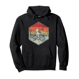 Retro Octopus Pullover Hoodie