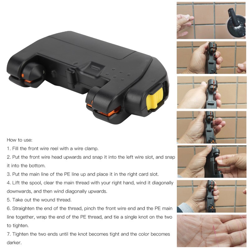 Stainless Steel Line Knot Tool Electric Fishing Hook Tier Fishing