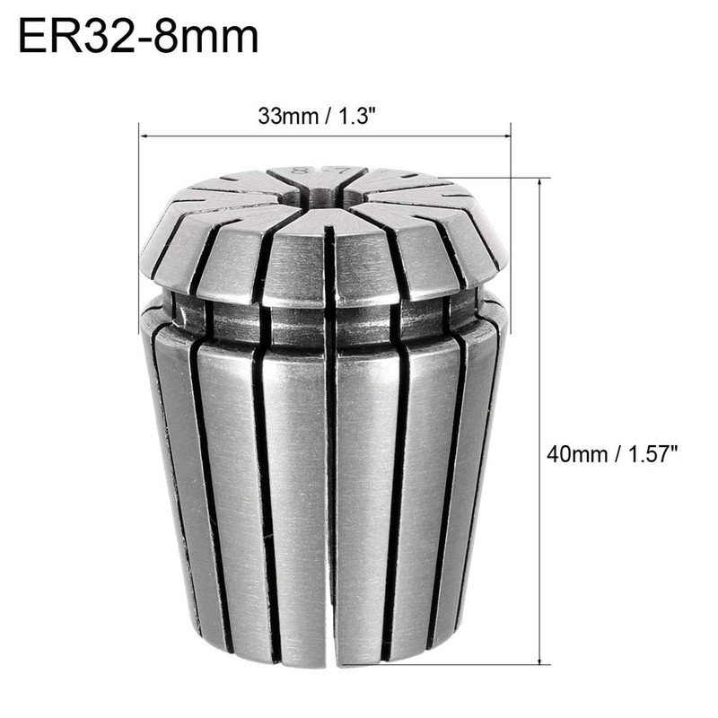 Recogwood ER32 8mm Spring Collet, 0.31 Inch High Precision Router