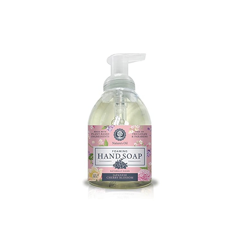 Nature's Oil Foaming Hand Soap, Japanese Cherry Blossom, 10 Fluid