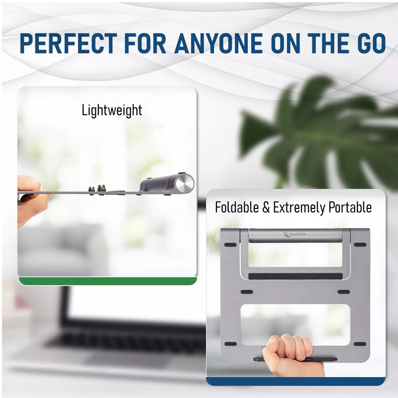 ClearClick Portable Docking Station & Laptop Stand with USB, HDMI,