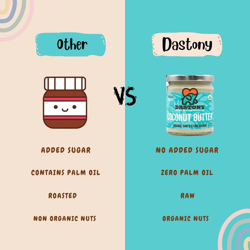Dastony Organic Raw Coconut Butter, 8 oz | Only One