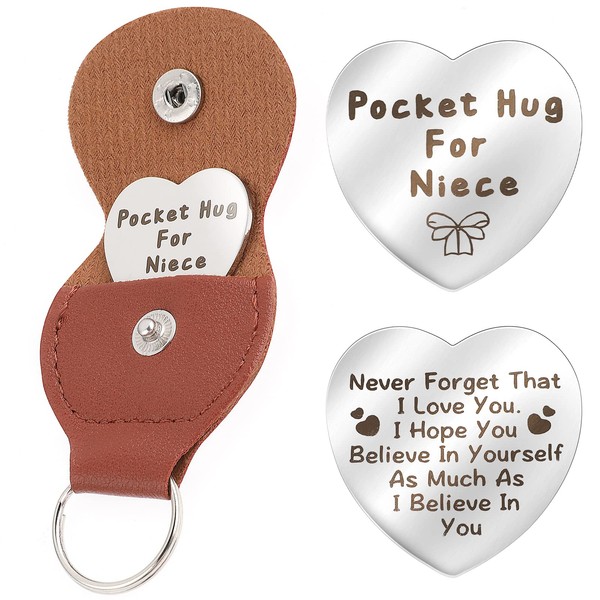 cobee Love Heart Pocket Hug Token, Long Distance Relationship Gifts