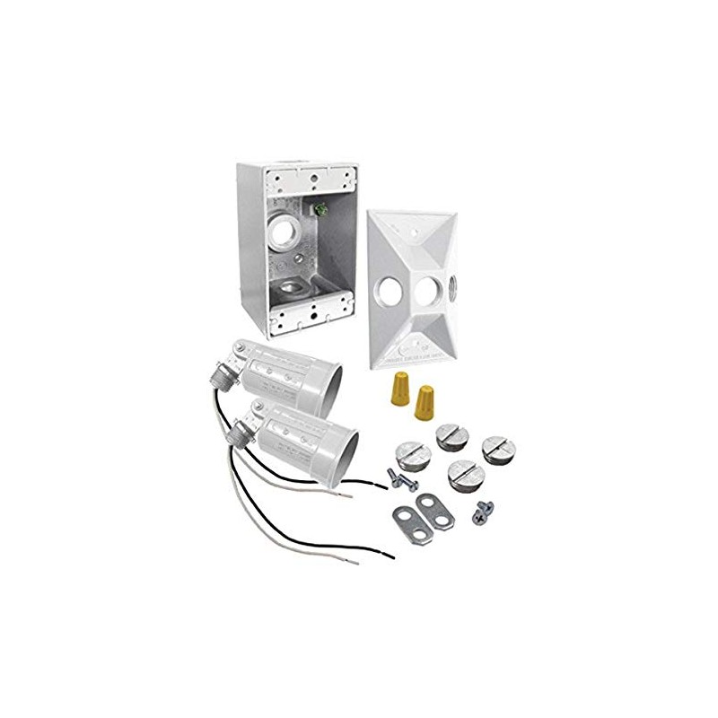 Raco 5818-6 Rectangular Box & Light Kit - White
