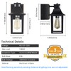 TITOSICHY Porch Lights with GFCI Outlet,Dusk to Dawn Motion Sensor