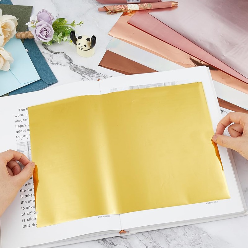 SUPERFINDINGS 60 Sheets 6 Styles Reactive Transfer Foil Paper PET