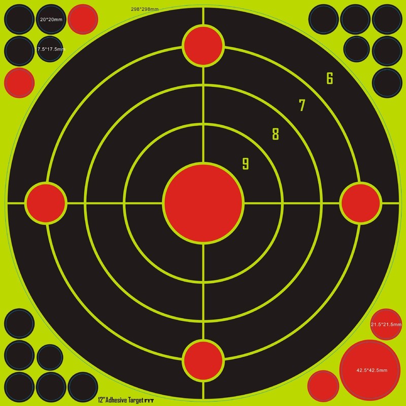 30.5 cm / 12 Inch Splatter Targets / Shots Burst