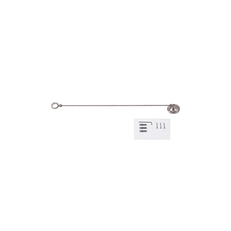Zoe Industries Shower Head Support Bracket - Brushed Nickel Finish