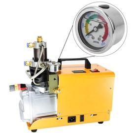 Jadeshay Pressure Gauge, 0-6000PSI 0-40MPa Air Pump Pressure Gauge Dual Scale Liquid Filled for Diving Equippment Manometer Measure