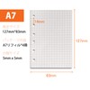 Notepad Refill, A7, Mini 6 Holes (Set of 4), 0.2