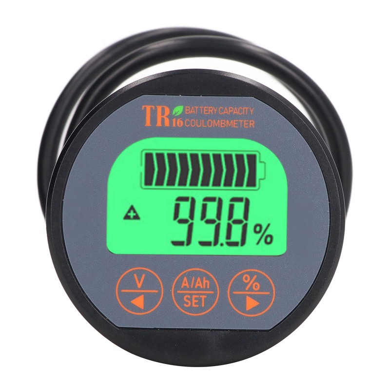 Battery Monitor Waterproof Reverse Connection Protection Battery Voltage Indicator 100V