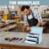 WORKPRO Portable Mini Tool Box, 2 Drawers Metal Tool Chest