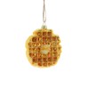 Cody Foster Eggo Waffle Ornament 3.25" Glass GO-6490