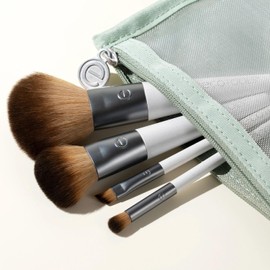 EcoTools, On the Go Style Kit, Set de Brochas para Maquillar, Cepillos Cosméticos de Uso Diario, Kit de Maquillaje para Viaje, Modelo 1613