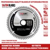 Saxton TCT16560T 165mm x 60t TCT Thin Kerf Cordless Circular