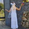Self Wedding Bridal Shower Snapshot Prop Long Wedding Veil