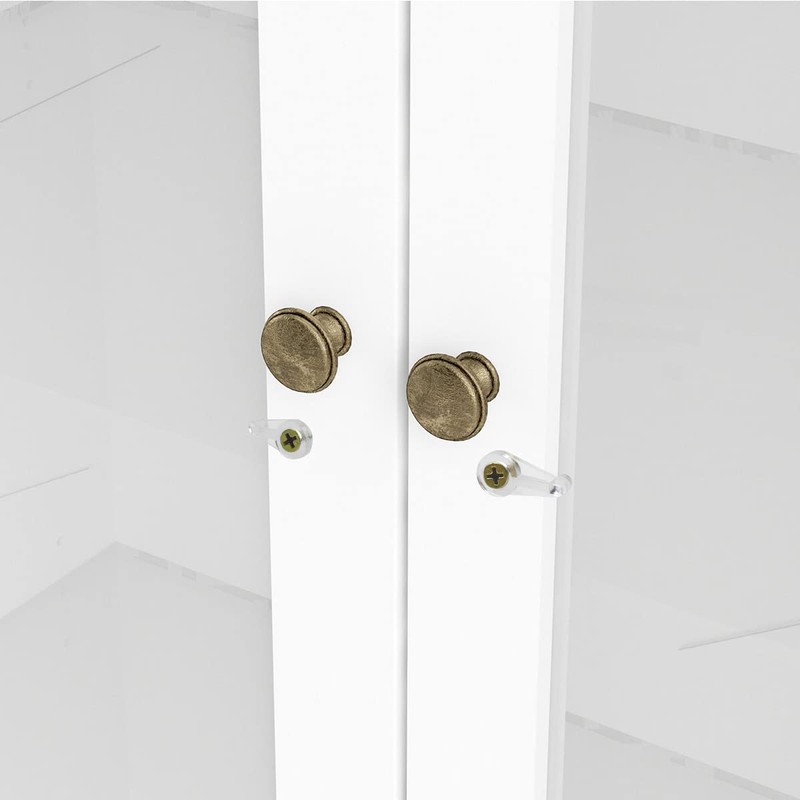 50 Pairs Glass Retainer Clips Kit Glass Cabinet Panel Clips