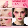 Rubor En Barra Tacto Suave Maquillaje Multiusos Intenso Pink Bubble