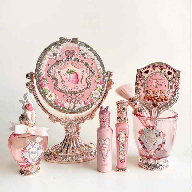 9th Anniversary Paddle Brush, Pink Sweetie Bear-Themed Hair Brush with