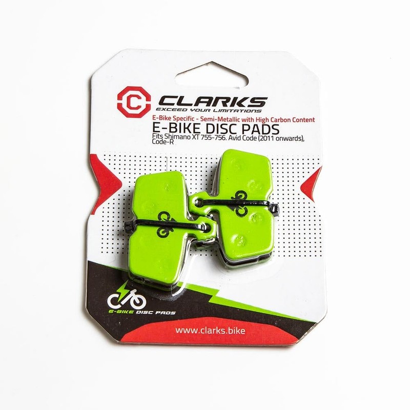 Clarks Cycle Systems EVRS858 E-Bike Disc Brake Pads, Compatible with