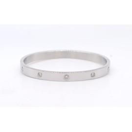 Love Bangle Bracelet for Women, Luxury Gold-Plated Stainless Steel, Simple Style , Stainless Steel