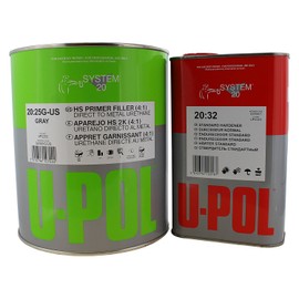 U-Pol 1 Gallon (4.2 Voc) High Solids High Build Urethane Primer Kit With Standard (60 To 95 F) Temperature Hardener