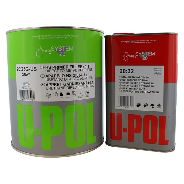 U-Pol 1 Gallon (4.2 Voc) High Solids High Build Urethane Primer Kit With Standard (60 To 95 F) Temperature Hardener