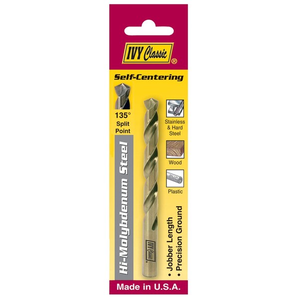 IVY Classic 10504 1/16-Inch Hi-Molybdenum Steel Drill Bit, 135-Degree Split