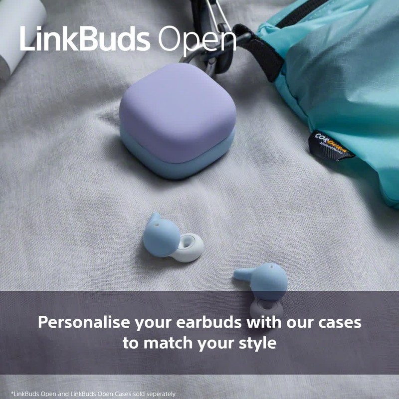 Case Cover for Sony LinkBuds Open - Easy Clip-On Ring,