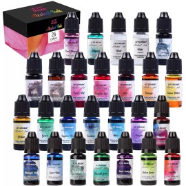Let's Resin Lets Resin Pigmento Tintas Alchol Concetrado 26 Colores 10ml