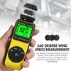 Anemometer Handheld Wind Speed Meter,Cup Style Wind Gauge Airflow Velometer