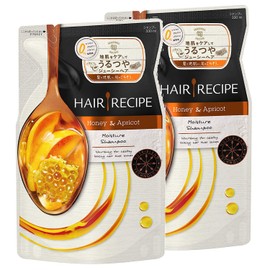 Hair Recipe [Bulk Purchase] Honey Apricot Enrich Moisture Recipe Shampoo Refill, 11.2 fl oz (330 ml) x 2 Packs