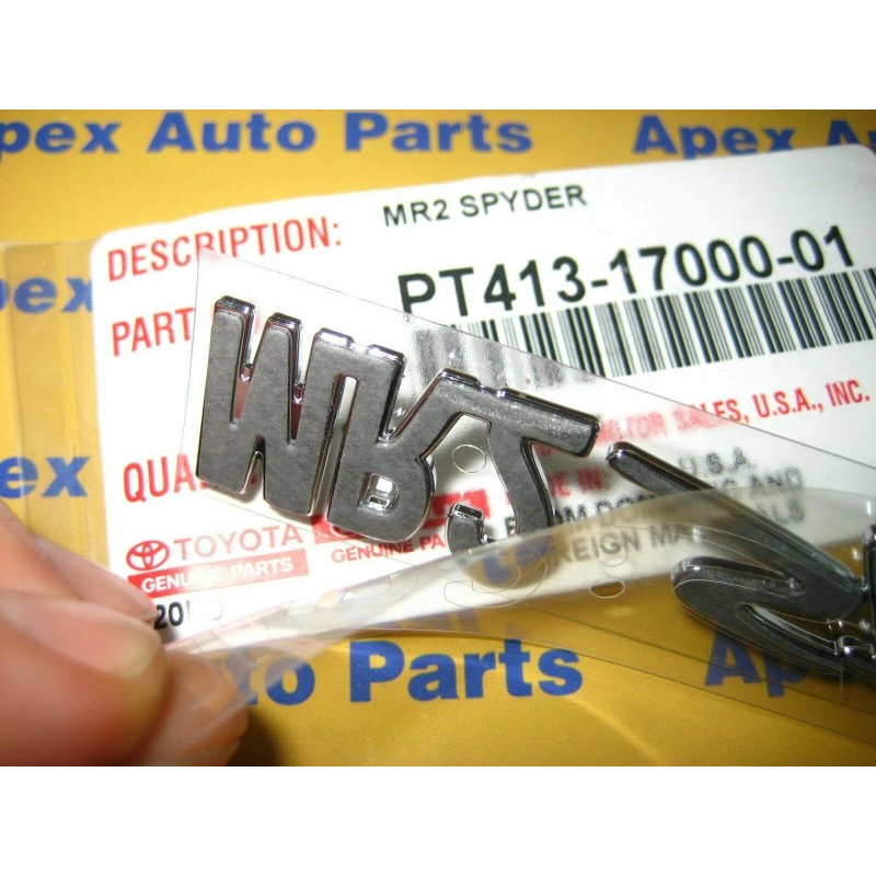 Toyota MR2 Spyder Rear Emblem Genuine OEM New 2000-2006