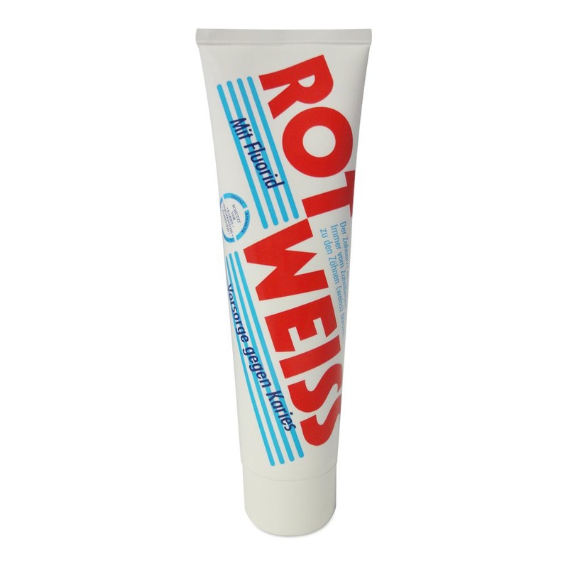 5er Pack Dental Zahncreme Rot Weiss (5 x 100 ml),