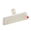 Wireless Keyboard Mouse Combo Mini Portable Retro Silent 2.4G Wireless