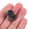 6-Piece Set of Metal Snap Clips for Suspenders, Sewing, Adjustable