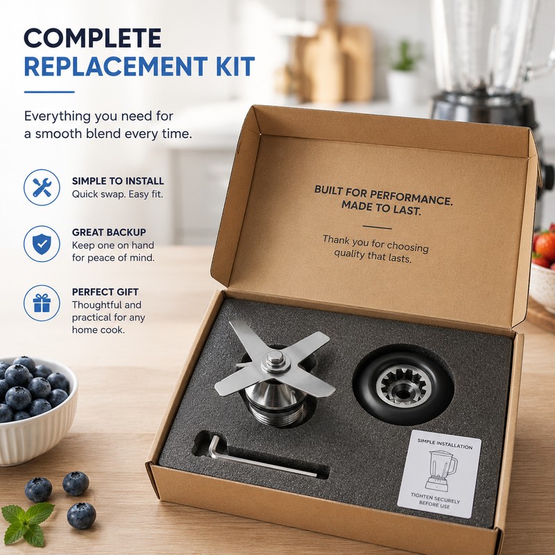 Blender Blade and Drive Socket Kit for Select Vitamix Models