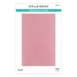 Spellbinders Tiny Dots Embossing Folder from The It’s My Party Too Collection, ONE