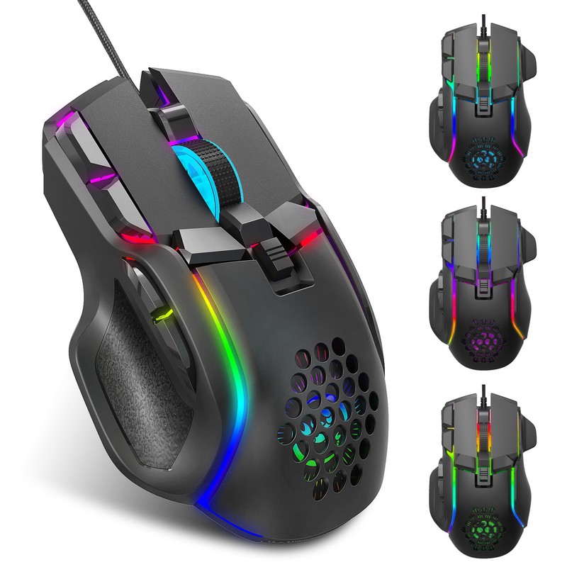 RGB Gaming Mouse 12800 DPI Gaming Mouse Optical Wired with
