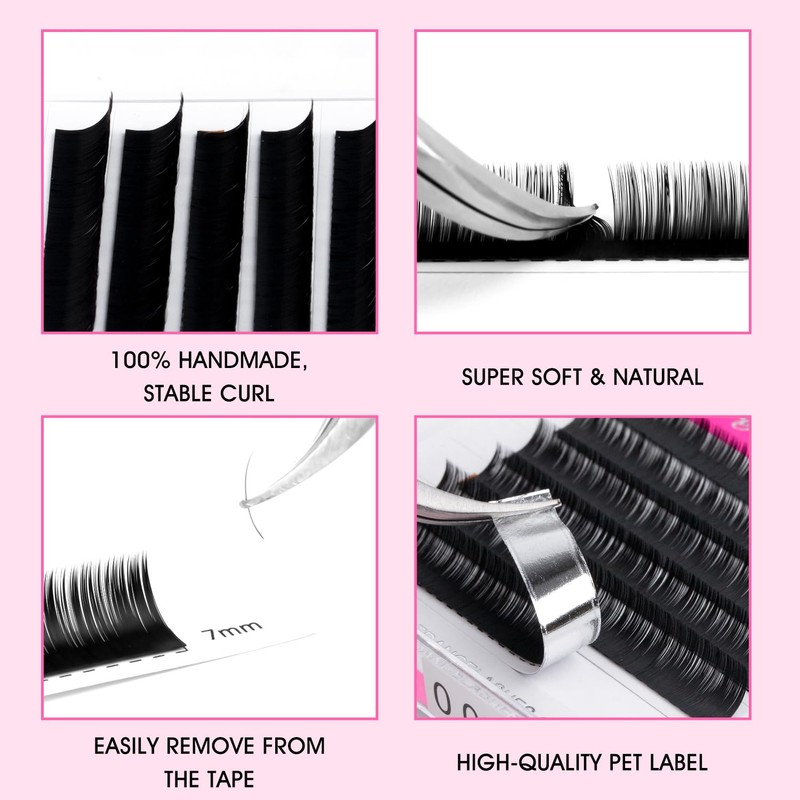 TDANCE Bottom Lash Extension 0.03/0.05/0.07mm Thickness Bottom Eyelashes Lower Lash