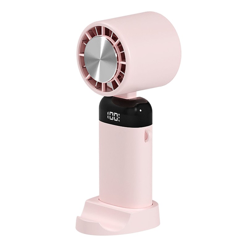 Folding Small Fan USB Rechargeable Fan Digital Display Portable Desktop