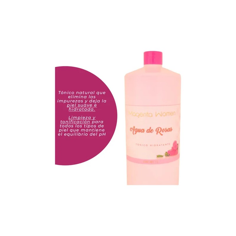 Agua De Rosas 100% Natural De 1 Litro Increíbles Beneficios