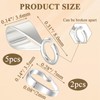 Pack of 5 Eyelets for Jewellery Pendants with 2 Live
