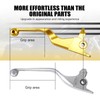 NICECNC Gold Hand Levers Brake Clutch Rod Compatible with Harley