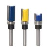 Bestgle 3Pcs Top Bearing Flush Trim Pattern Router Bit Set