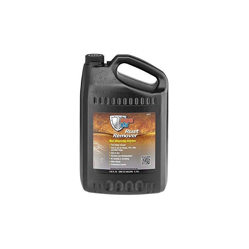 POR-15 Rust Remover, Rust Dissolving Solution, Reusable and Biodegradable, 128